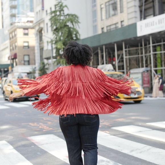 River Island Jackets & Blazers - River Island Plus Size Fringe Jacket